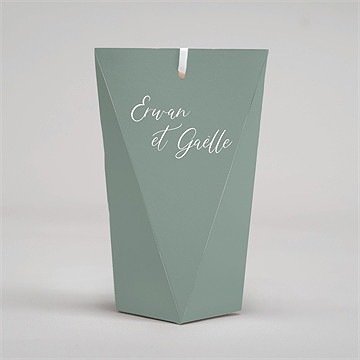 Boîte surprise mariage elégante poésie - Dos de la boîte