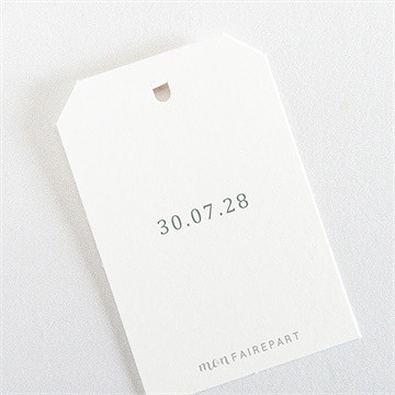 Etiquette mariage elégante poésie - Dos de l'étiquette