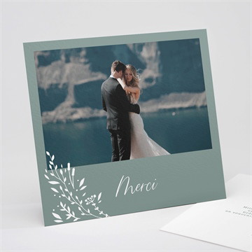 Remerciement mariage elégante poésie