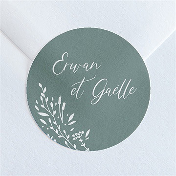 Sticker mariage elégante poésie