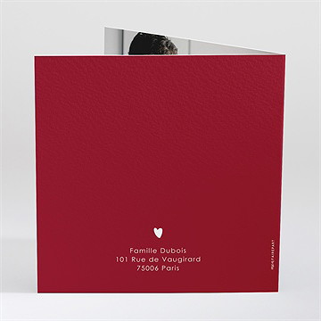 Carte de voeux meilleurs voeux - Dos de la carte