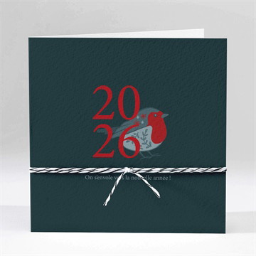 Carte de voeux beau petit oiseau