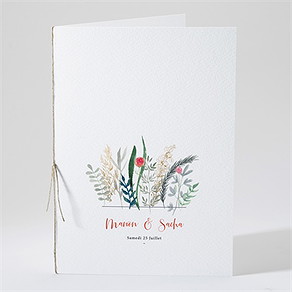 Livret de messe mariage douceur printanière