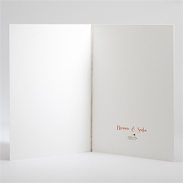 Livret de messe mariage douceur printanière - Intérieur du livret