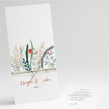 Menu mariage douceur printanière