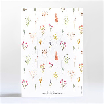 Carte invitation départ à la retraite gravé - Dos de la carte