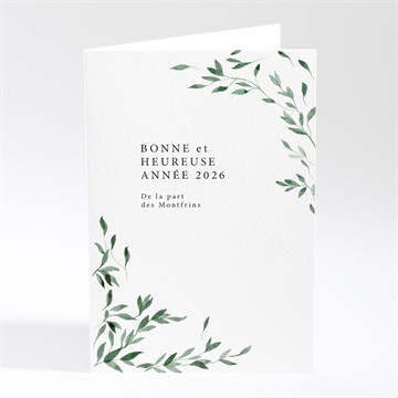 Carte de voeux tout en végétation