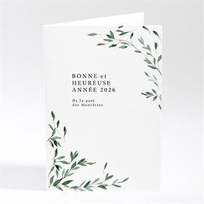 Carte de voeux tout en végétation