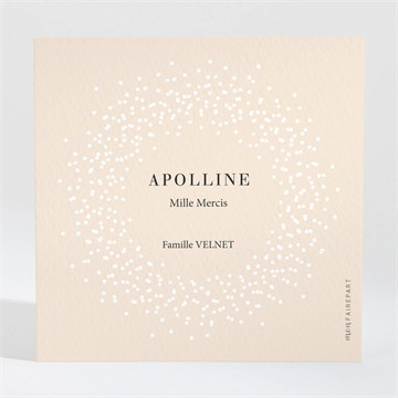 Remerciement naissance douce constellation