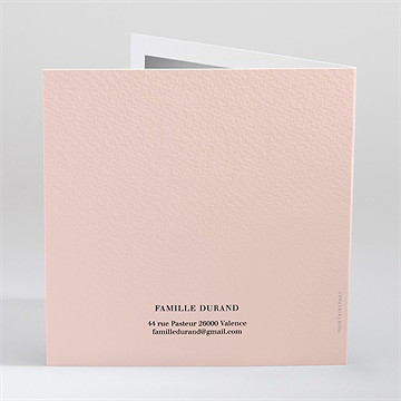 Faire-part naissance douceur et rêves - Dos du faire-part