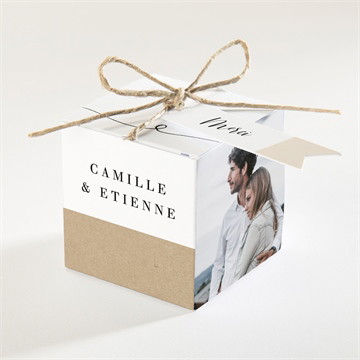 Boîte de dragées mariage un grand jour