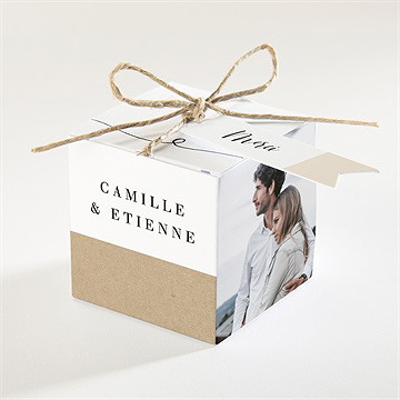 Boîte de dragées mariage un grand jour