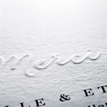 Remerciement mariage un grand jour - Détail de la carte