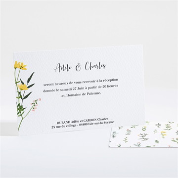 Carton d'invitation mariage joie et couleurs