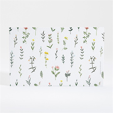 Carton d'invitation mariage joie et couleurs - Dos du carton