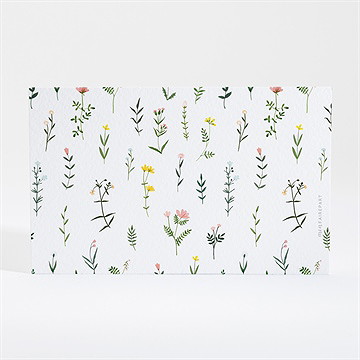 Carton réponse mariage joie et couleurs - Dos du carton