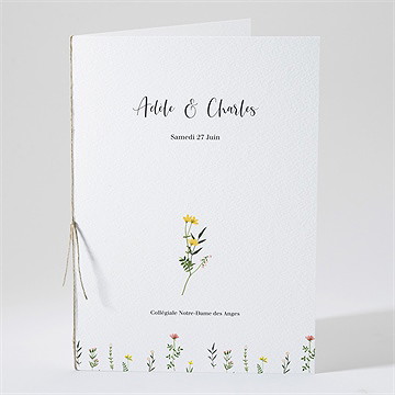 Livret de messe mariage joie et couleurs