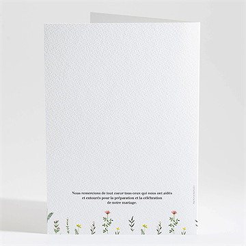 Livret de messe mariage joie et couleurs - Dos du livret