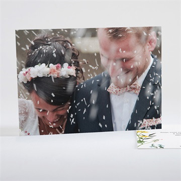 Remerciement mariage joie et couleurs