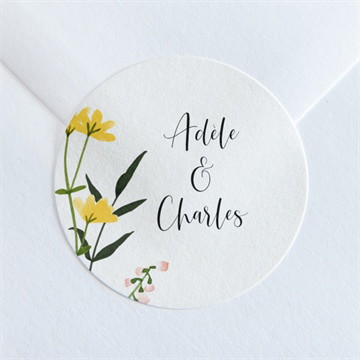 Sticker mariage joie et couleurs