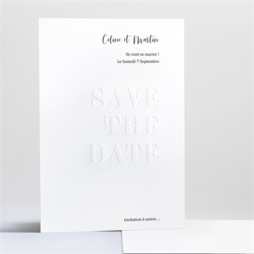 Save the Date mariage follement oui