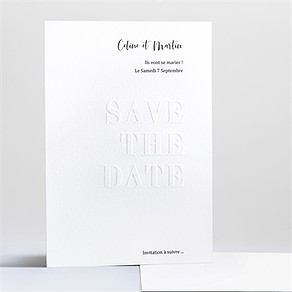 Save the Date mariage follement oui