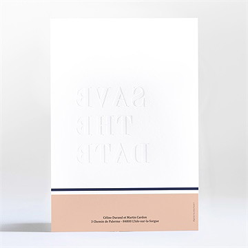 Save the Date mariage follement oui - Dos de la carte