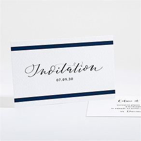 Carton d'invitation mariage follement oui