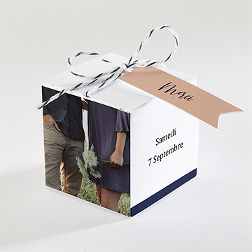 Boîte de dragées mariage follement oui