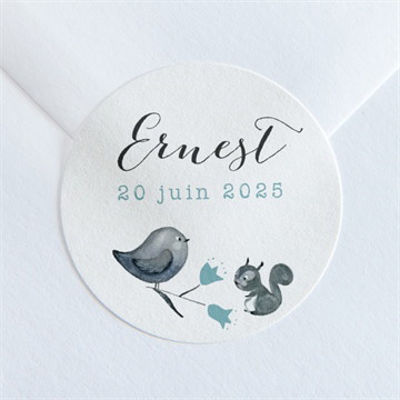 Sticker naissance dans sa couronne