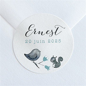Sticker naissance dans sa couronne