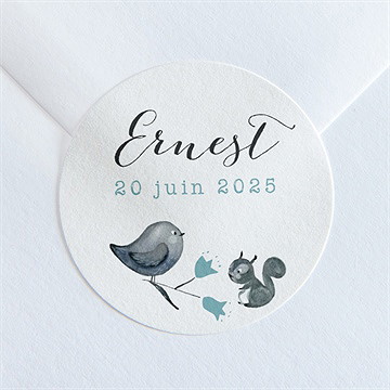 Sticker naissance dans sa couronne