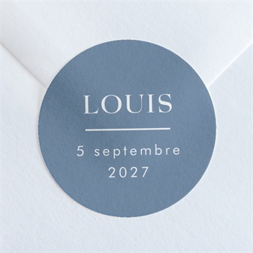 Sticker naissance moderne et tendance - argent