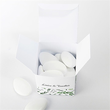 Boîte de dragées mariage evidence - Intérieur de la boîte