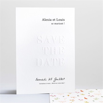 Save the Date mariage folie printanière