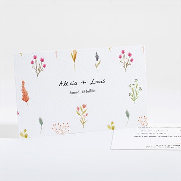 Carton réponse mariage folie printanière