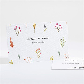 Carton réponse mariage folie printanière