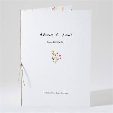 Livret de messe mariage folie printanière