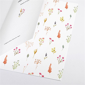 Livret de messe mariage folie printanière - Détail du livret