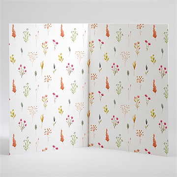 Livret de messe mariage folie printanière - Intérieur du livret