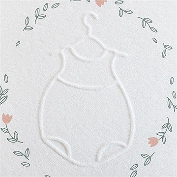 Faire-part naissance délicatement - Détail du faire-part