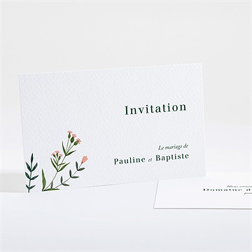 Carton d'invitation mariage encadrés