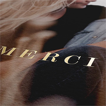 Remerciement mariage encadrés - Détail de la carte