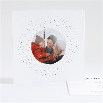 Carte de voeux voeux en or