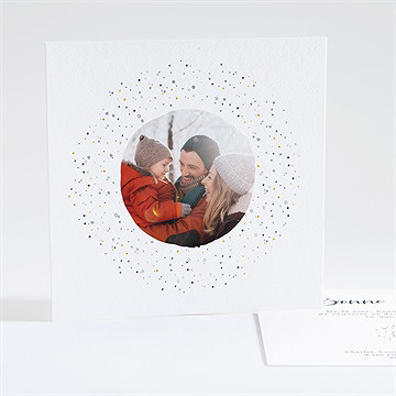 Carte de voeux voeux en or