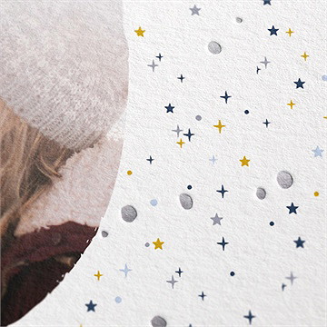 Carte de voeux voeux en or - Détail de la carte