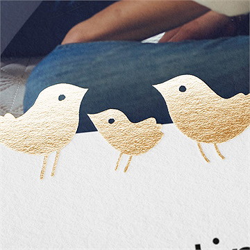 Faire-part naissance petit nid - Détail du faire-part