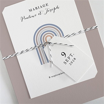 Faire-part mariage nuances - Détail du faire-part