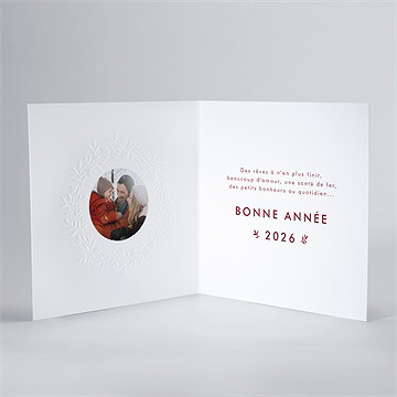 Carte de voeux nos voeux originaux - Intérieur de la carte