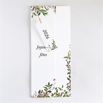 Carte de voeux voeux élégants - faire-part assemblé